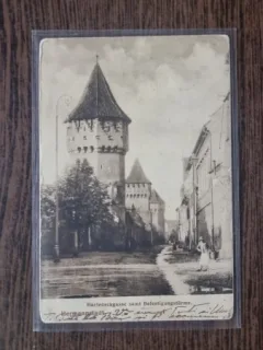 Carte Postala - Sibiu. Strada Cetatii cu Turnurile de Fortificatii