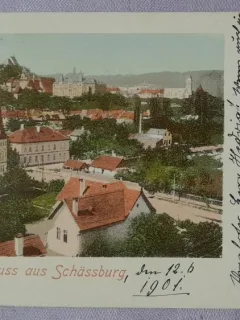Carte postala, Sighisoara, 1901