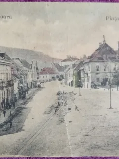 Carte Postala, Sighisoara, Piata Unirii, perioada interbelica