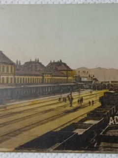 Carte Postala, Simeria, Gara, 1910