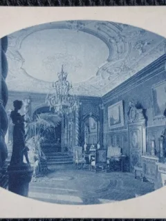Carte Postala, Sinaia, Castel Peles Sala Imperiala, perioada interbelica
