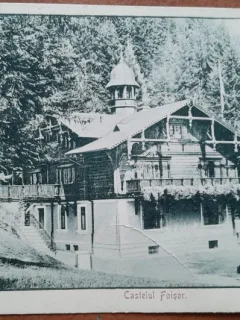 Carte postala, Sinaia, Castelul Foisor, perioada interbelica