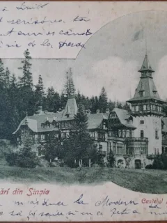 Carte postala, Sinaia Castelul Peles, 1900