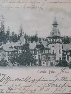 Carte postala, Sinaia Castelul Peles, 1900