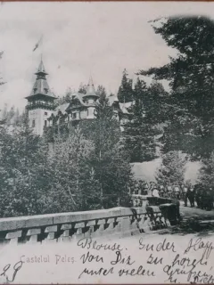 Carte postala, Sinaia Castelul Peles, 1910