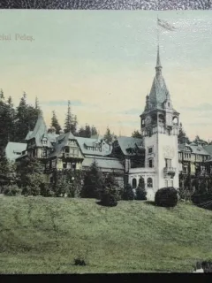 Carte postala, Sinaia Castelul Peles 1911