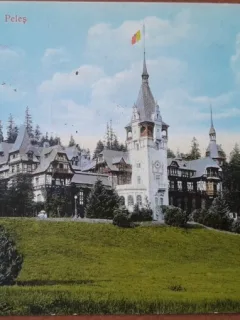 Carte postala, Sinaia, Castelul Peles, 1916