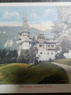 Carte postala, Sinaia, Castelul Peles, 1920