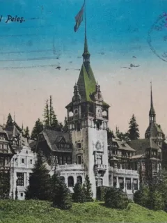 Carte postala, Sinaia, Castelul Peles, 1922
