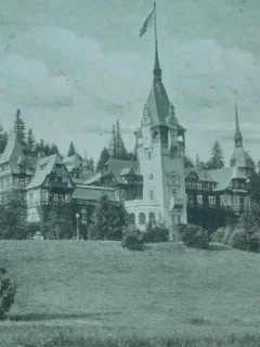 Carte postala, Sinaia, Castelul Peles, 1924