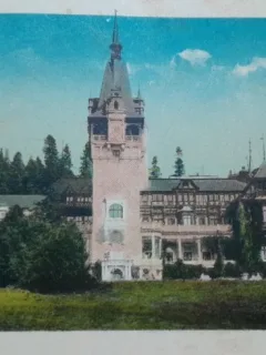 Carte postala, Sinaia, Castelul Peles, 1929