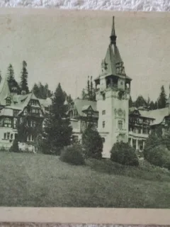 Carte postala, Sinaia, Castelul Peles, inceput de secol XX