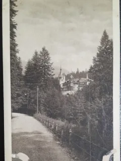 Carte postala, Sinaia, Castelul Peles, perioada interbelica