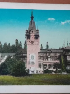 Carte postala, Sinaia, Castelul Peles, perioada interbelica