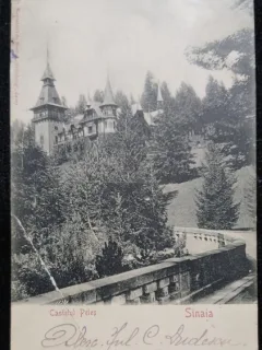 Carte Postala, Sinaia, Castelul Peles, perioada interbelica