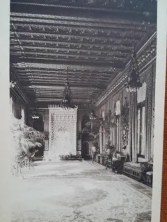 Carte postala, Sinaia, Castelul Peles, Sala Mauresc, perioada interbelica