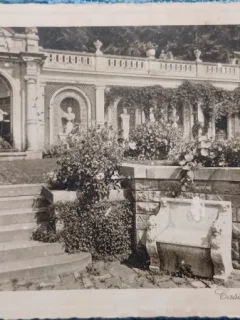 Carte postala, Sinaia, Castelul Peles, Terasele, 1931