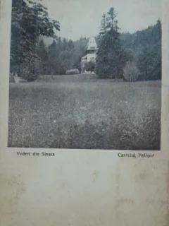 Carte postala, Sinaia, Castelul Pelisor, inceput de secol XX