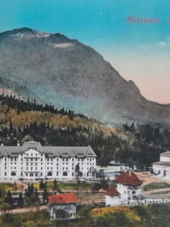 Carte postala, Sinaia, cazinoul si hotel Palace, 1926