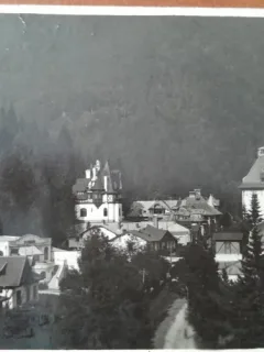 Carte postala, Sinaia, cazinoul si hotel Palace, perioada interbelica