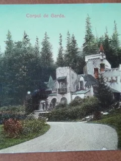 Carte postala, Sinaia Corpul de Garda, 1909