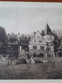 Carte postala, Sinaia, Corpul de garda Castelul Peles, perioada interbelica
