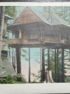 Carte postala, Sinaia, Cuibul Printesei, perioada interbelica