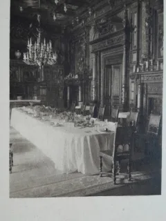 Carte postala, Sinaia, sfrageria Castelului Peles, perioada interbelica
