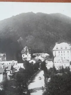 Carte postala, Sinaia, vedere generala, perioada interbelica