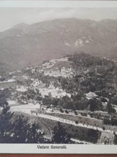 Carte postala, Sinaia, vedere generala, perioada interbelica