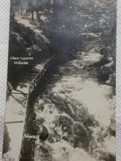 Carte Postala, Slanic Moldova Cascada, 1937