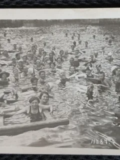 Carte Postala, Sovata Bai, grup in bazinul de terapie, 1931