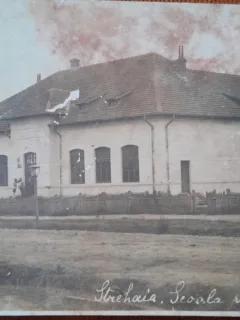 Carte postala, Strehaia,  scoala primara de baieti si fete, 1931