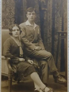 Carte Postala, Suceava, Adolescenti, fata si baiat, perioada interbelica