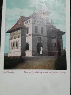 Carte postala, Suceava, Biserica Mirautilor dupa renovare (1903)