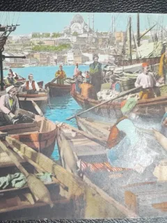 Carte postala, Sur la Corne dOr, Constantinopol, color