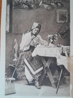 Carte postala, taranca din Romania, perioada interbelica