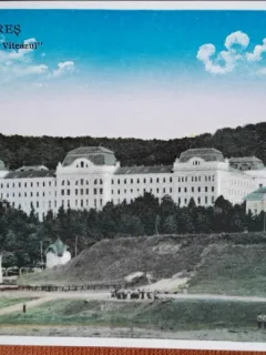 Carte postala, Targu Mures, liceul militar Mihai Viteazul, perioada interbelica