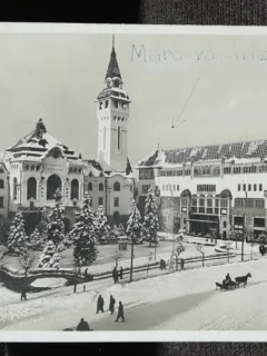 Carte postala, Targu Mures, Palatul Culturii, 1921