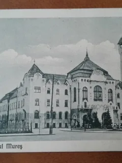 Carte postala, Targu Mures, Primaria, perioada interbelica
