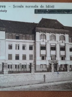 Carte postala, Targu Mures Scoala normala de baieti, perioada interbelica