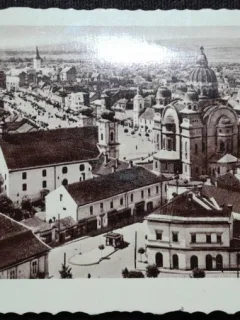 Carte postala, Targu Mures, vedere generala, perioada interbelica