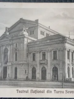 Carte postala, Teatrul National din Turnu Severin, 1927
