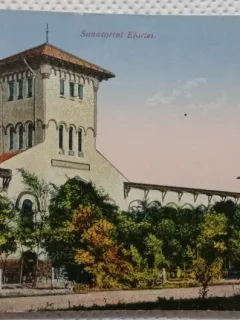 Carte postala, Techirghiol Sanatoriul Eforiei, perioada interbelica