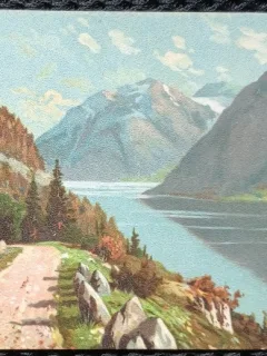 Carte postala, Telemarken Bandakvand Fra Dalen, perioada interbelica