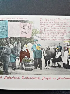 Carte postala, text in neerlandeza, sfarsit de secol XIX