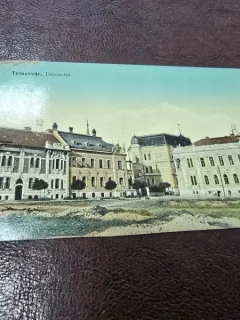 Carte postala Timisoara fosta Piata Doja, inceput de secol XX