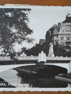 Carte postala, Timisoara Podul Decebal, 1938
