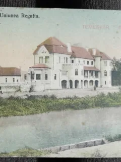 Carte postala, Timisoara Uniunea Regatta, perioada interbelica