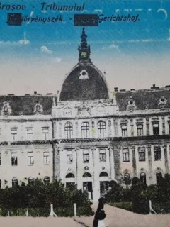 Carte postala, Tribunalul din Brasov, perioada interbelica